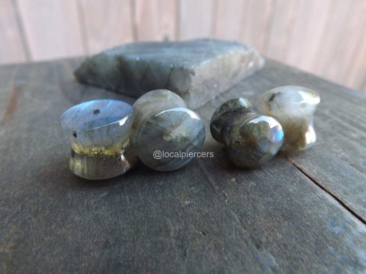 Labradorite Stone Plugs